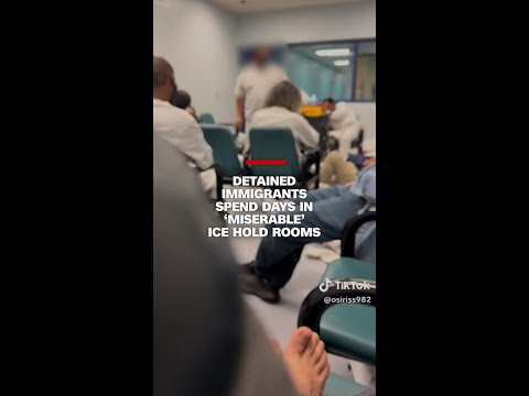 Detained immigrants spend days in 'miserable' ICE hold rooms