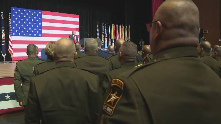 Trump and Hegseth declare an end to 'politically correct' leadership in the US military