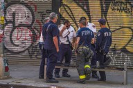 Firefighters racing to emergency collide with moped driver in Brooklyn, sending him to hospital