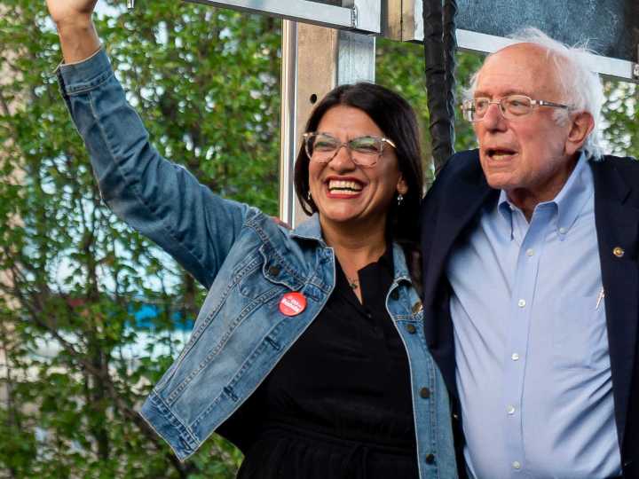 Rashida Tlaib and Bernie Sanders introduce the Tax Excessive CEO Pay Act