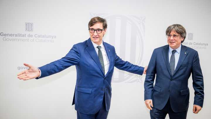 Illa y Puigdemont se reúnen en la Delegación de la Generalitat en Bruselas