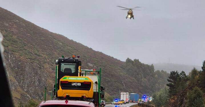 Two people killed in horror A9 crash as air ambulance spotted at scene
