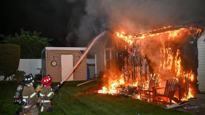 Babylon two-story house fire takes three departments 45 minutes to extinguish, authorities say