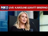 White House Press Secretary Karoline Leavitt holds briefing