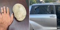 Greeley man charged after throwing 10-pound rock through window of police radar van, injuring one
