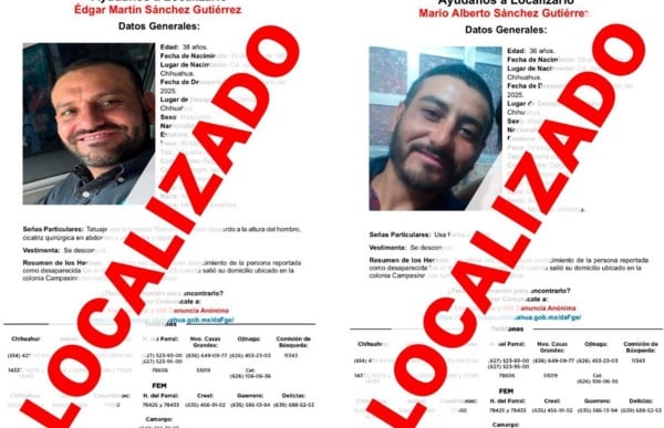 Encuentran a hermanos desaparecidos el 19 de agosto