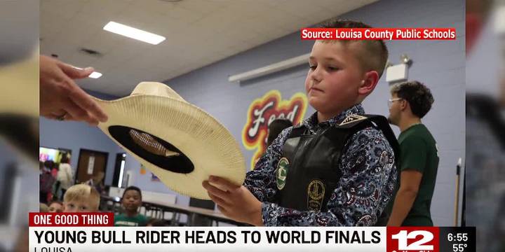 One Good Thing: Young bull rider in Louisa heads to world finals