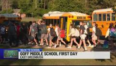 Goff Middle School celebrates first day