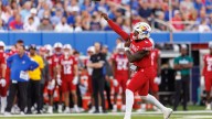 What channel is Kansas football's Big 12 game vs West Virginia today?