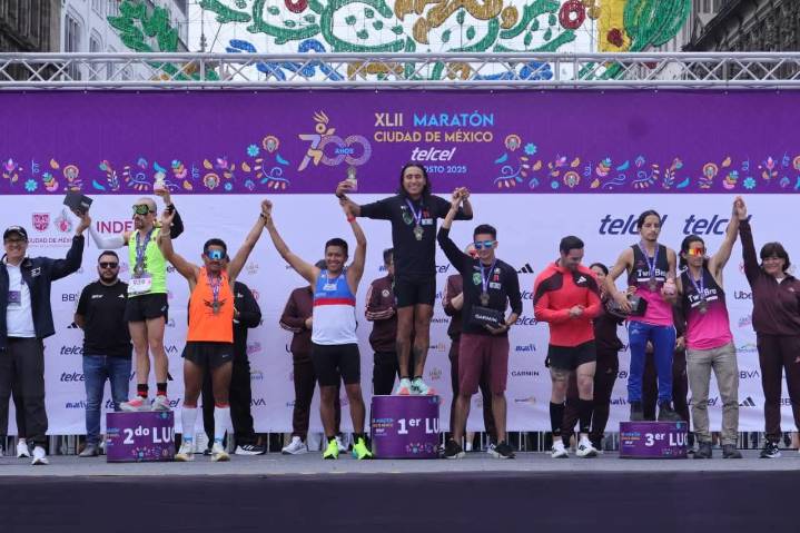 Sancristobalense conquista podio en el Maratón de la CDMX