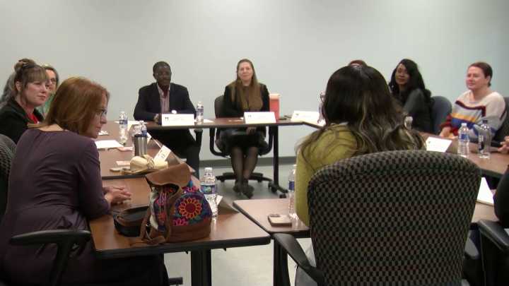Crowley meets with small business owners awarded grants through Building Bridges program