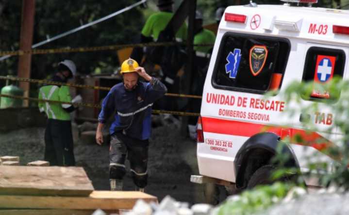 23 mineros rescatados con vida en Segovia tras derrumbe en mina La Reliquia