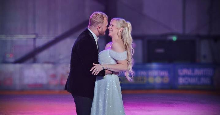 'We fell in love at an ice rink - so just had to get married there too'