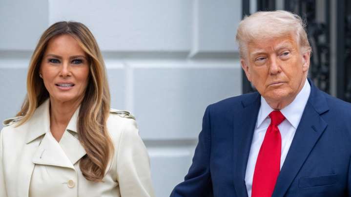 Melania Trump Was Surely Side-Eyeing Donald Over These Cozy Pics With Her Lookalike