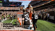 Hanford Dixon and Frank Minnifield serve as the Dawg Pound Captains for Week 3