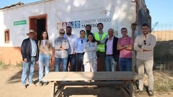 Comienza la obra de la cúpula del yacimiento de Casas del Turuñuelo More