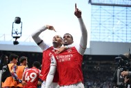Injured Arsenal star sends one-word message to Gabriel after Newcastle winner