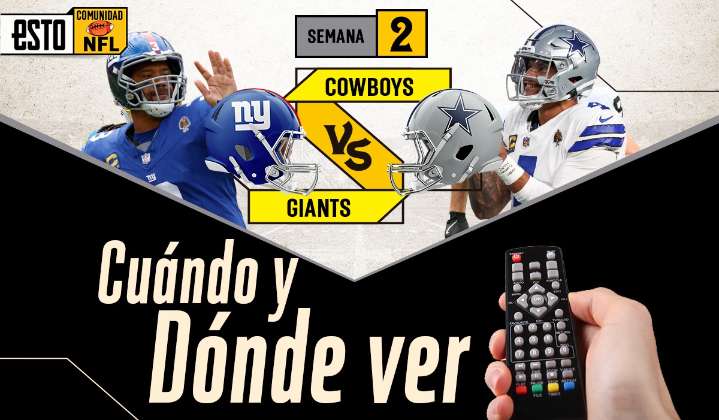 Dallas Cowboys vs. New York Giants: ¿Dónde ver y a qué hora es el juego?
