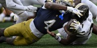 No. 22 Notre Dame content to grind it out with backfield tandem of Jadarian Price and Jeremiyah Love