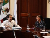 Mario Delgado trabaja agenda educativa con legisladora, gobernadores y funcionarios federales