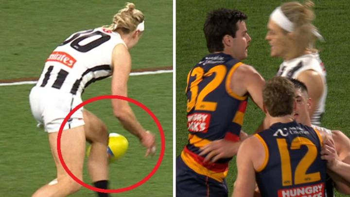 AFL finals 2025: Darcy Moore mistake leads to Jordan Dawson goal in Adelaide Crows vs Collingwood Magpies qualifying final, video, latest news