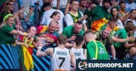 Lithuania is projected to have support of 6,000 fans against Greece