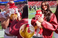 Olivia Culpo takes 2-month-old daughter to first NFL game to watch Christian McCaffrey play