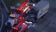 Box truck and tractor-trailer collide closing section of I-95 in New Rochelle, Queens, one driver dead