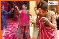 Mukesh Ambani, Nita Ambani and family dance to Garba and Dandiya as Navratri celebrations begin at Antilia