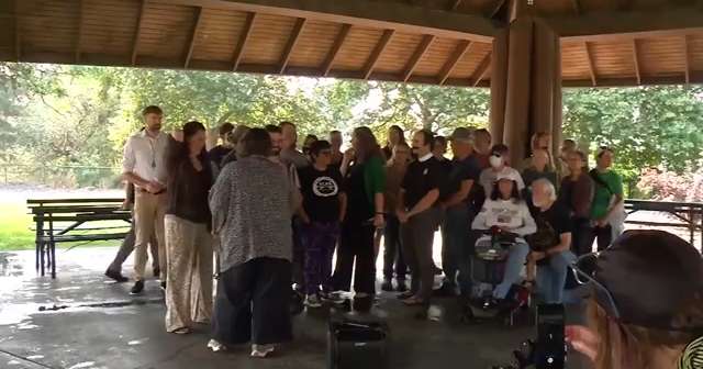 Protest in Spokane's Riverfront Park challenges Trump's immigration policies