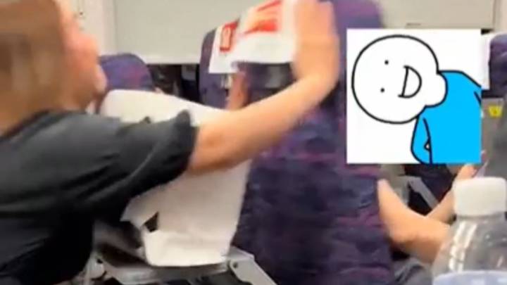 Watch moment furious woman repeatedly shoves seat after passenger reclined it in travel meltdown