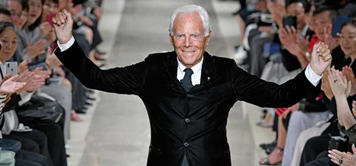 La prestigiosa marca del diseñador Giorgio Armani a la espera de su nuevo sucesor