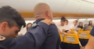 Builder 'Dan Rizz' hauled off Ryanair flight after trying to open doors in mid