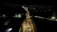 Miramar se iluminó con reparación de alumbrado público sobre avenida Sur
