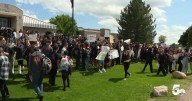 Mesa Ridge High School students organize walkout after gun incident prompts safety concerns