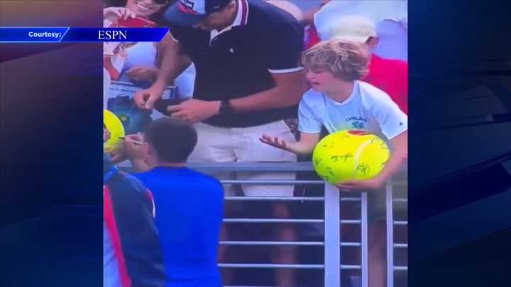 Man apologizes for taking Kamil Majchrzak’s hat from a young fan at the US Open