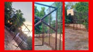 Habitantes de San Joaquín alertan sobre riesgo en cancha comunitaria