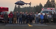 Lincoln Volunteer Fire trains with Life Flight in response to helicopter crash