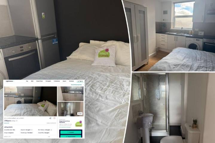This apartment is so small that tenants could cook from bed
