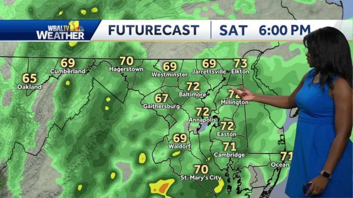 Weather Forecast: Rain on the way for Maryland this afternoon