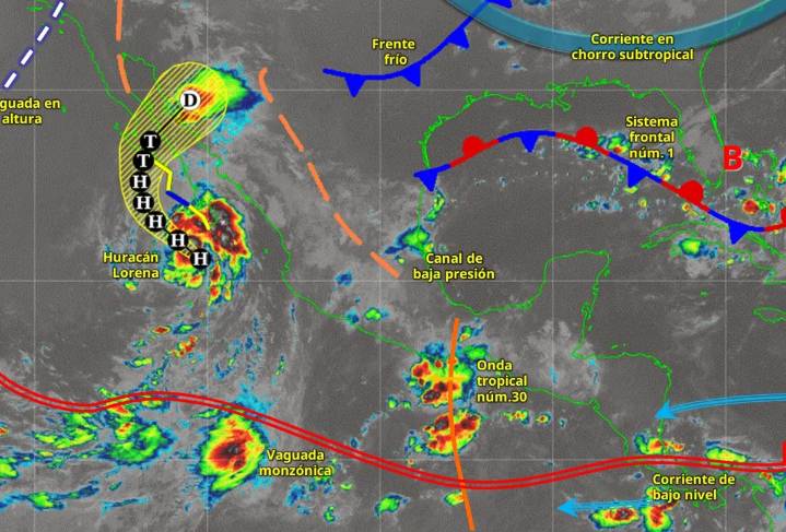 Clima en Guadalajara hoy: Lluvias y cielo nublado por huracán “Lorena”