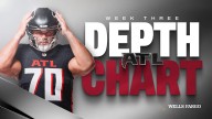 Falcons depth chart released for Week 3 at Carolina Panthers