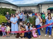 ‘Study Time’ statue donated by garden club dedicated at Dunwoody Library