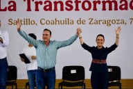Avalan PT, MC y Morena Coahuila la gestión de Claudia Sheinbaum al cierre del primer año del sexenio