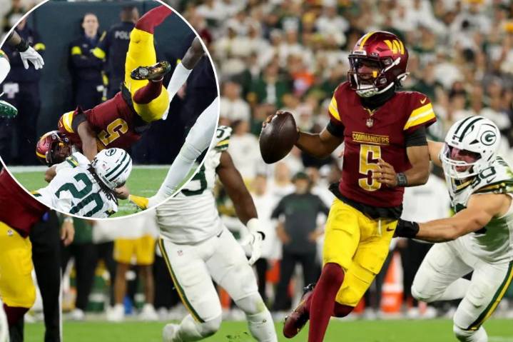 Jayden Daniels' Week 3 status iffy with surprise Commanders injury concern
