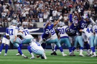 Giants’ Jaxson Dart debuts, as Russell Wilson throws killer pick in loss at Cowboys