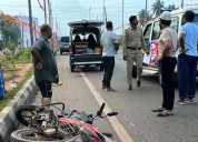 Rider killed on spot as unidentified vehicle hits motorbike on NH...
