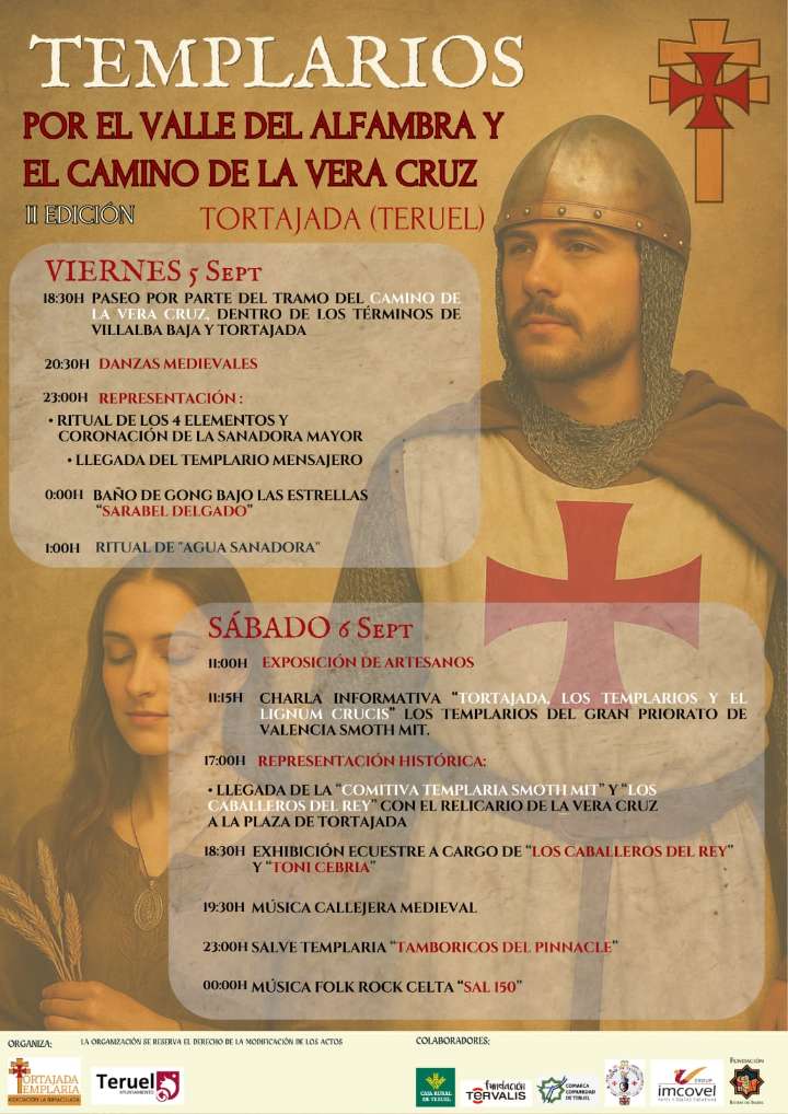 La Orden de Los Templarios llega este viernes a  Tortajada