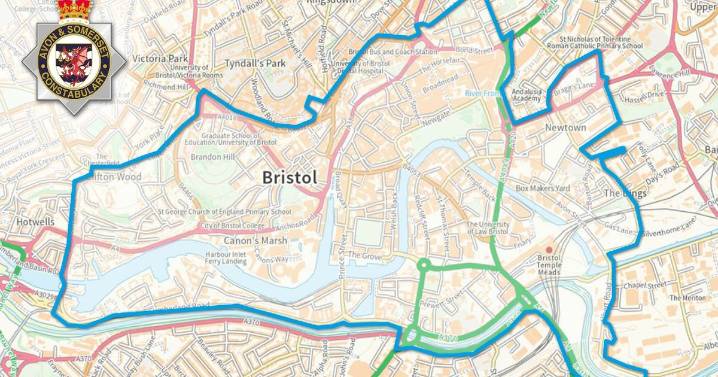 Map shows Bristol city centre dispersal zone ahead of protests