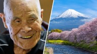 Hombre de 102 años llega a la cima del monte Fuji